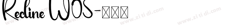 Recline W05字体转换